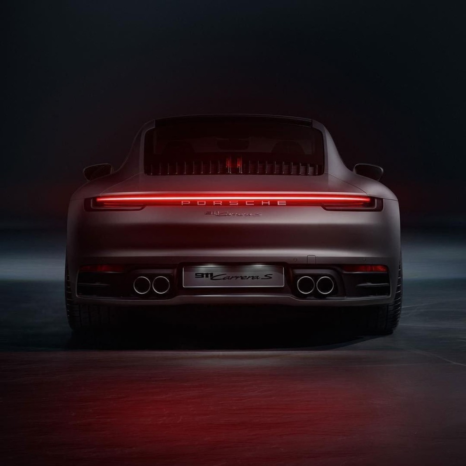 Porsche rear view